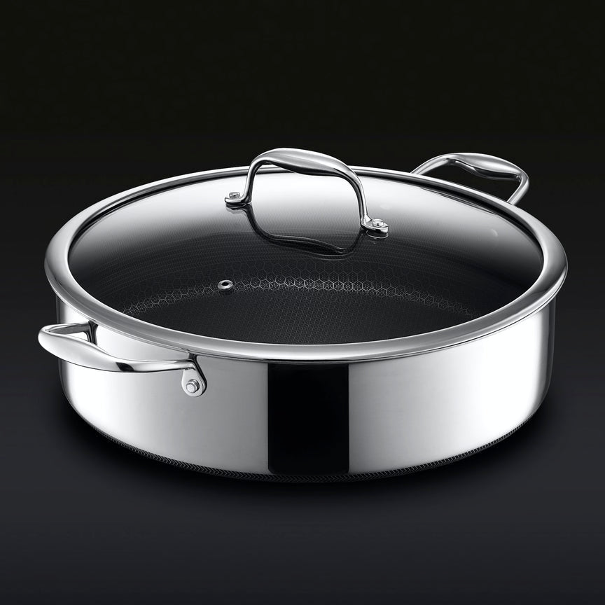 Hybrid Deep Sauté Pan with Lid