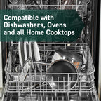 Hybrid Nonstick 8-Inch Frying Pan, Stay-Cool Handle, Dishwasher-Friendly, Oven-Safe Up to 900°F, Induction Ready, Compatible with All Cooktops