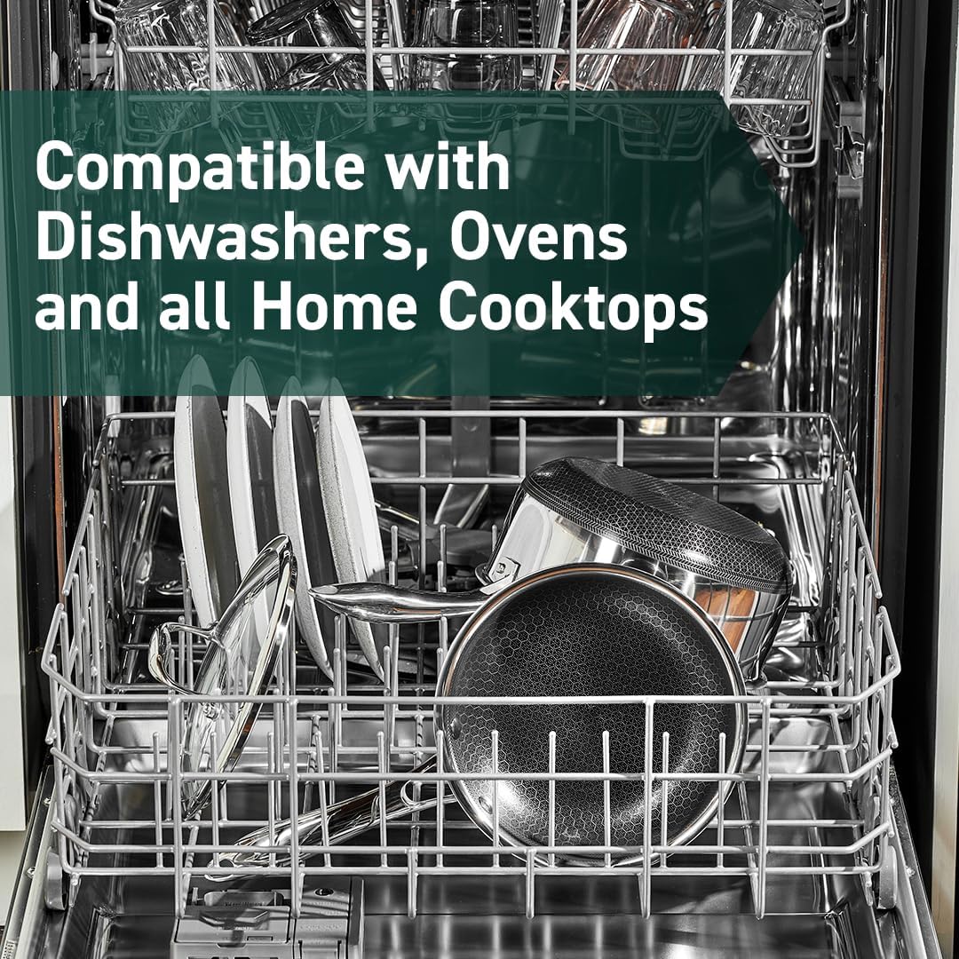 Hybrid Nonstick 8-Inch Frying Pan, Stay-Cool Handle, Dishwasher-Friendly, Oven-Safe Up to 900°F, Induction Ready, Compatible with All Cooktops