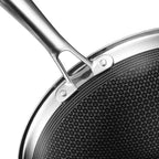 Hybrid Nonstick 12-Inch Wok, Stay-Cool Handle, Dishwasher-Friendly, Oven-Safe Up to 900°F, Induction Ready, Compatible with All Cooktops