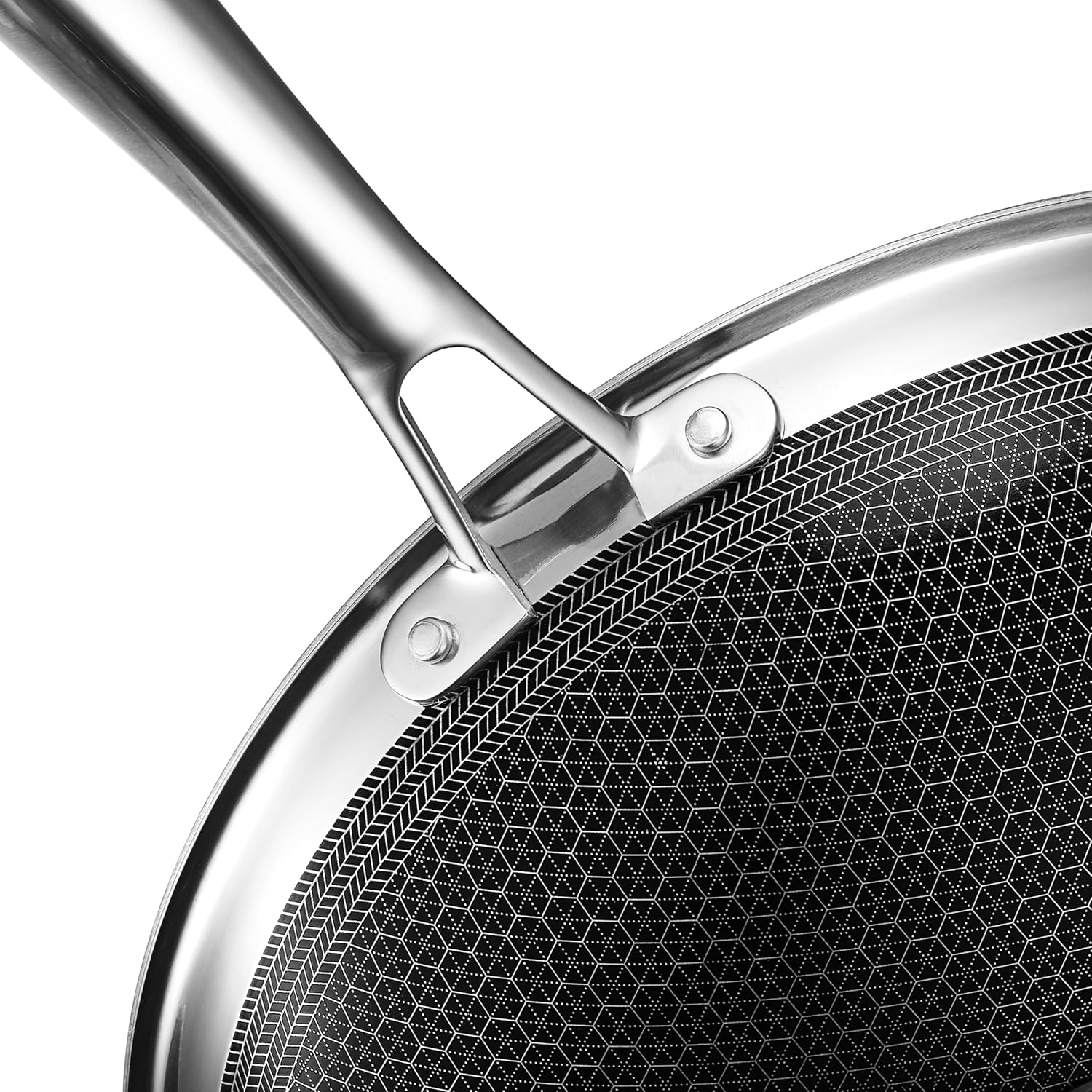 Hybrid Nonstick 12-Inch Wok, Stay-Cool Handle, Dishwasher-Friendly, Oven-Safe Up to 900°F, Induction Ready, Compatible with All Cooktops