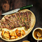 Damascus Steel Steak Knife Set, 8-pc