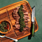 16pc Steak Knife and Bistecca Plate Set + 8" Chef's Knife + 3.5" Paring Knife Bundle