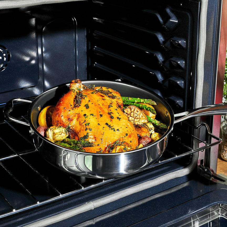 Hybrid Deep Sauté Pan with Lid