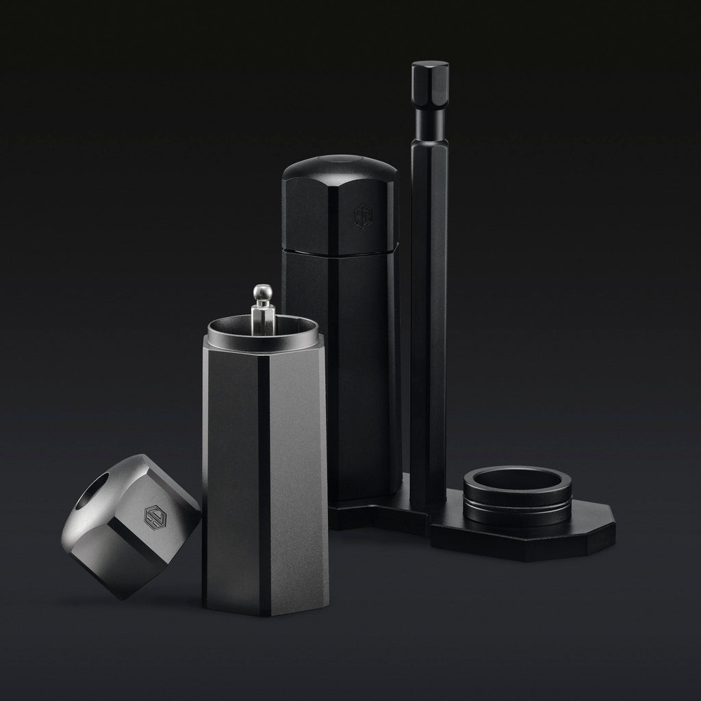 HexMill Tabletop Salt and Pepper Grinders