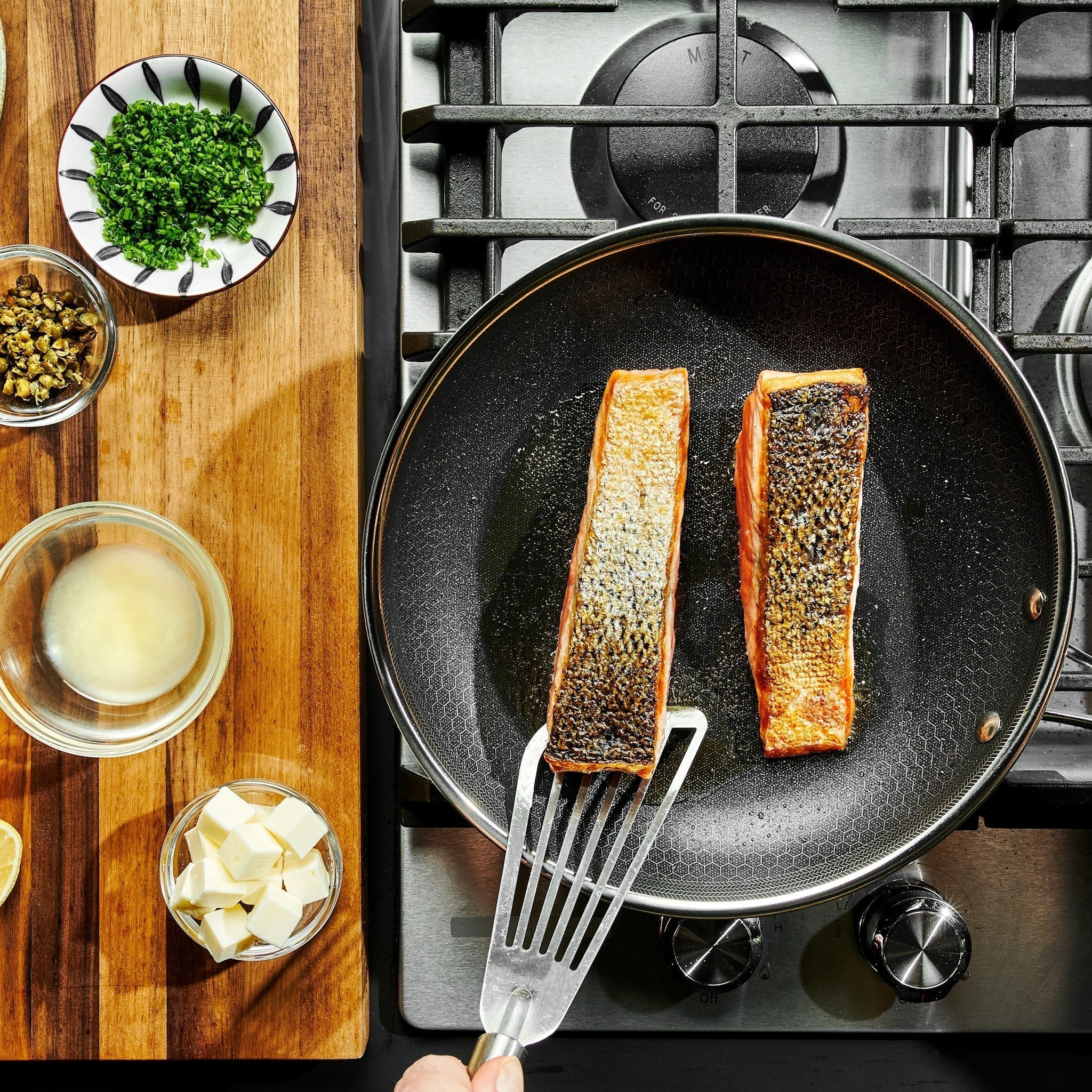 Hybrid Fry Pan Set With Lids, 6-pc