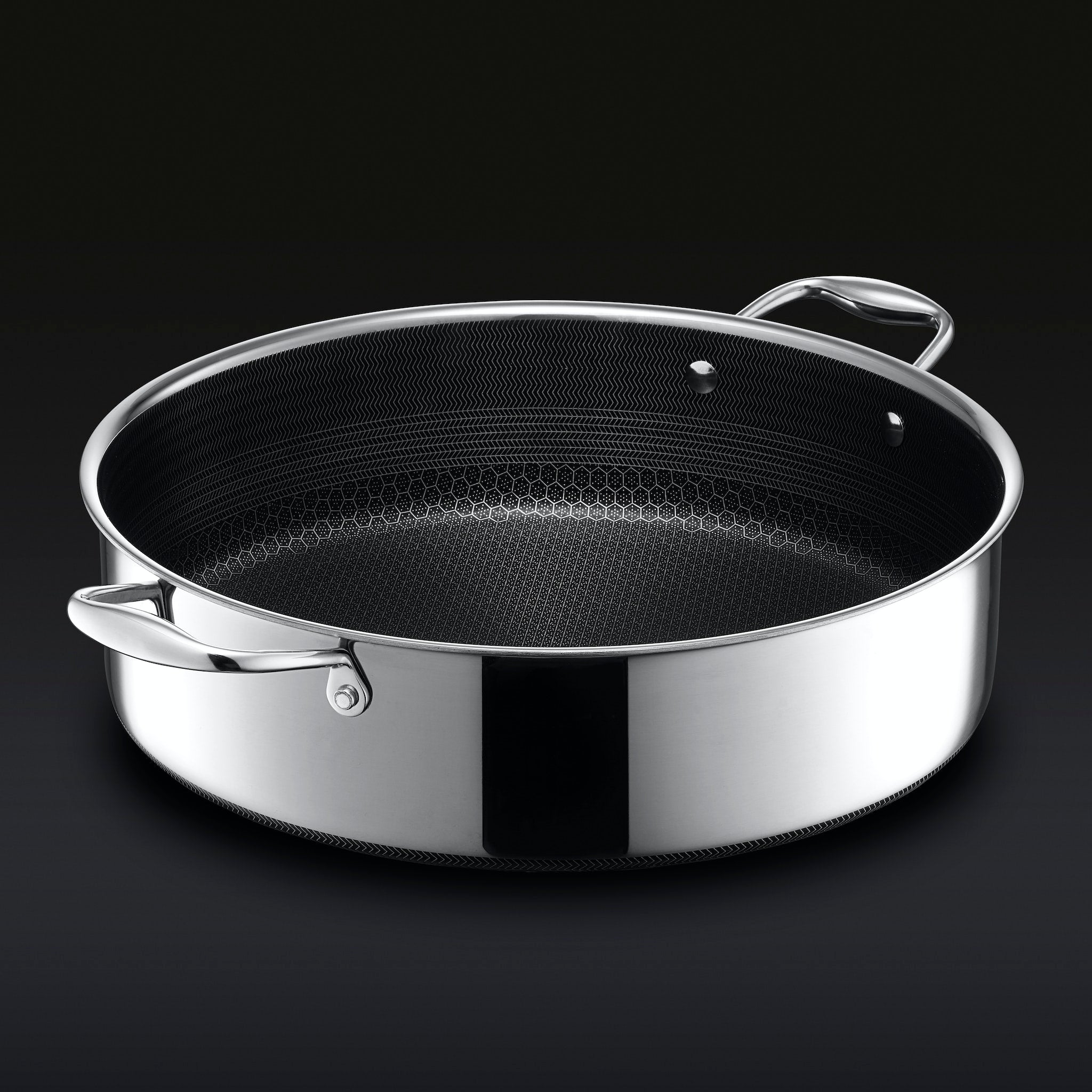 Hybrid Deep Sauté Pan/Chicken Fryer with Lid, 7-Qt