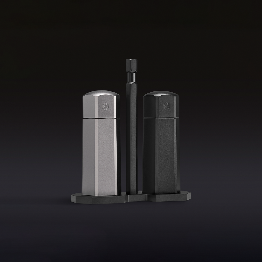 HexMill Tabletop Salt and Pepper Grinders